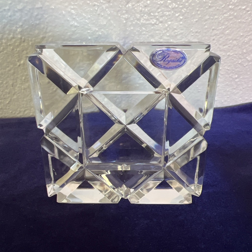 Beautiful Rogaska Crystal Picture Frame For 2x2 Inch Photo
